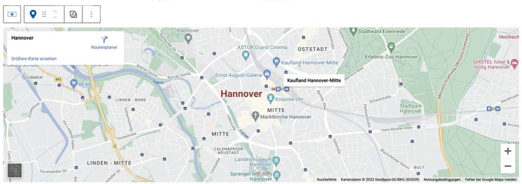 Karte Hannover Einsatzgebiet